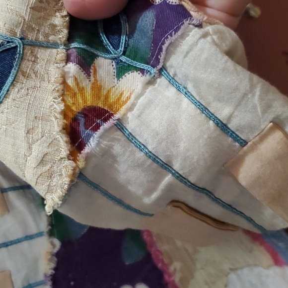 Sandy Starkman Colorful Floral Patchwork Jacket Small - Picture 10 of 10